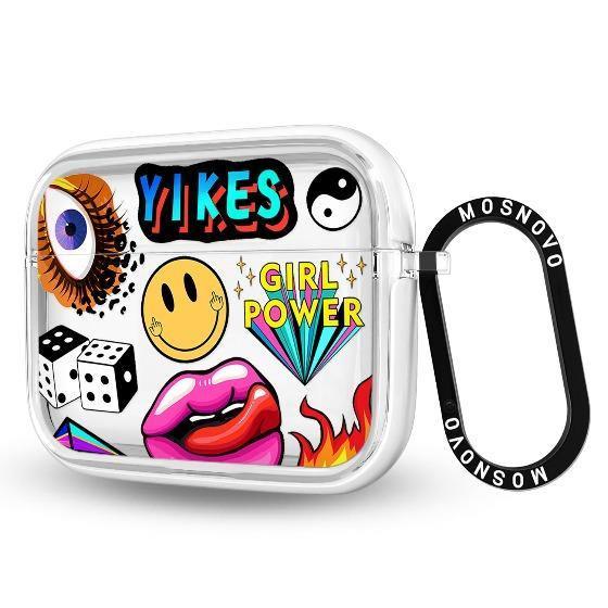 Funky Stickers AirPods Pro Case – MOSNOVO - Main Image