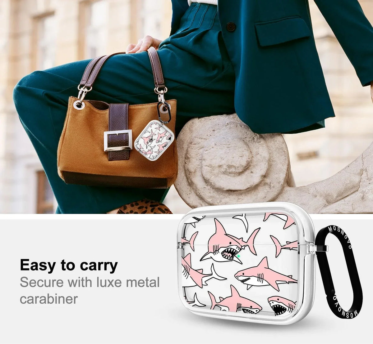 Pink Shark AirPods Pro Case – MOSNOVO