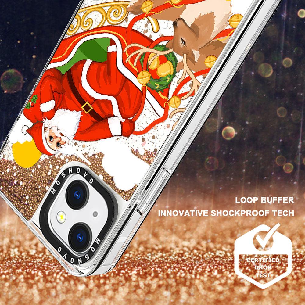Santa Claus Glitter Phone Case - iPhone 13 Case - MOSNOVO