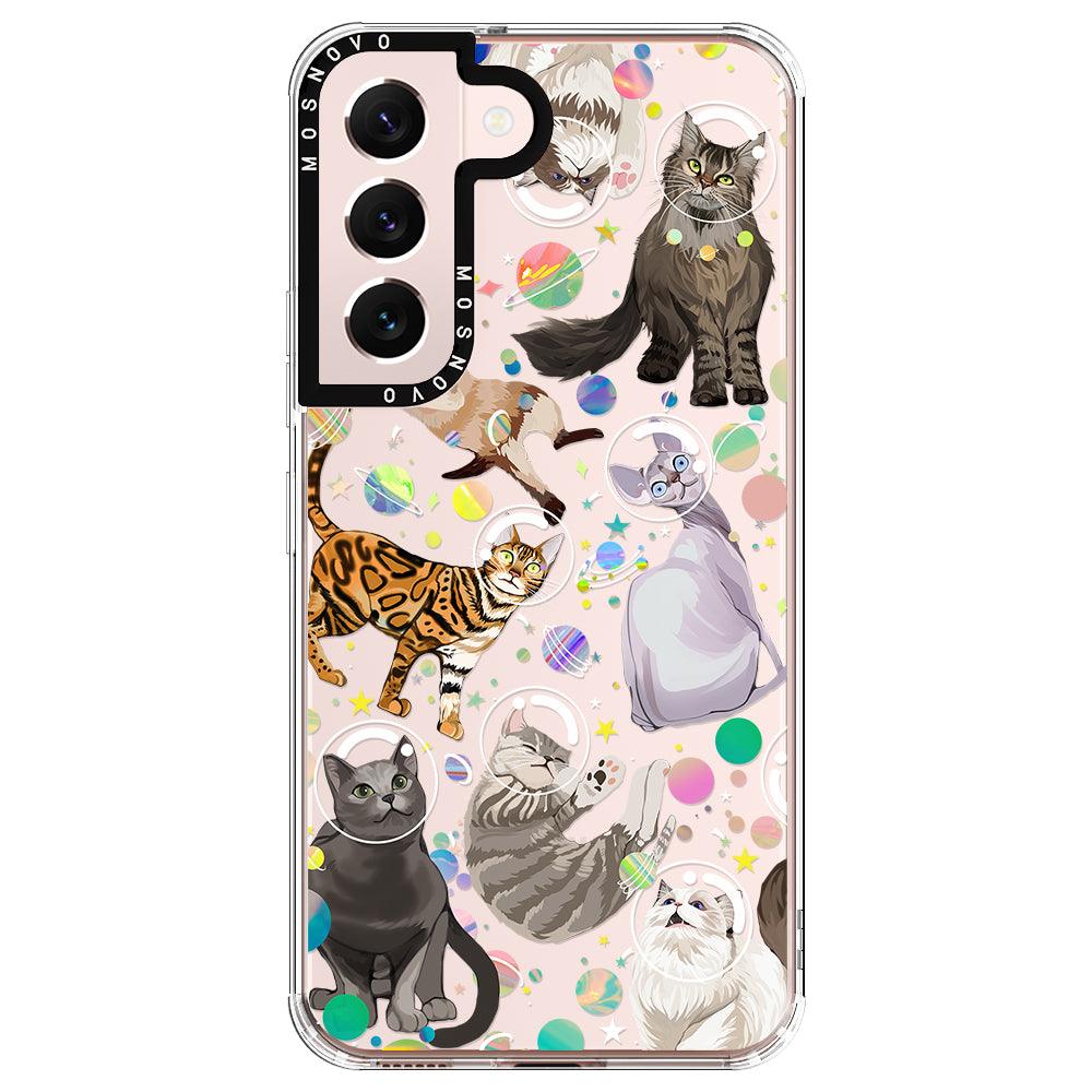 Space Cat Phone Case - Samsung Galaxy S22 Case - MOSNOVO