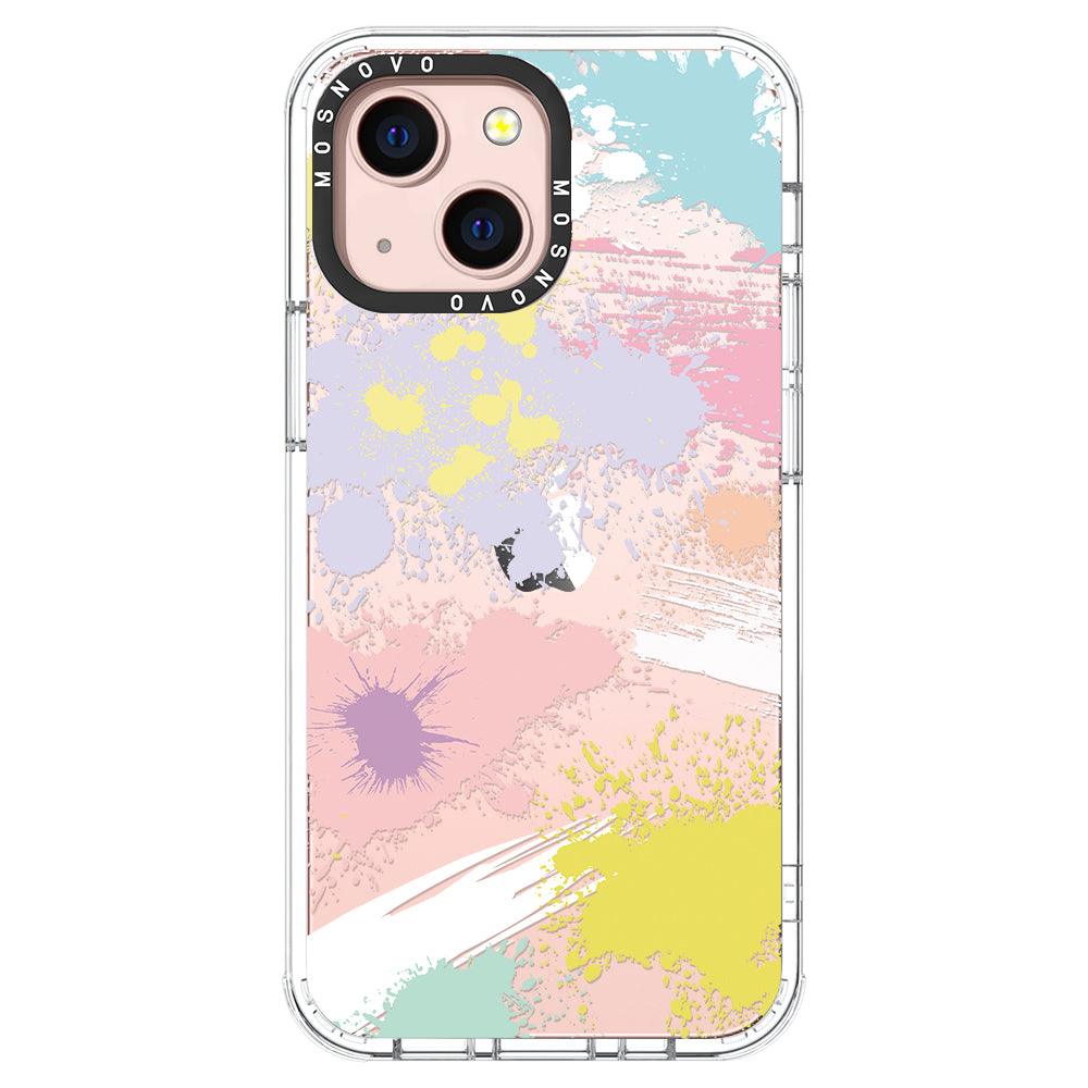 Splash Paint Phone Case iPhone 13 Mini Case MOSNOVO