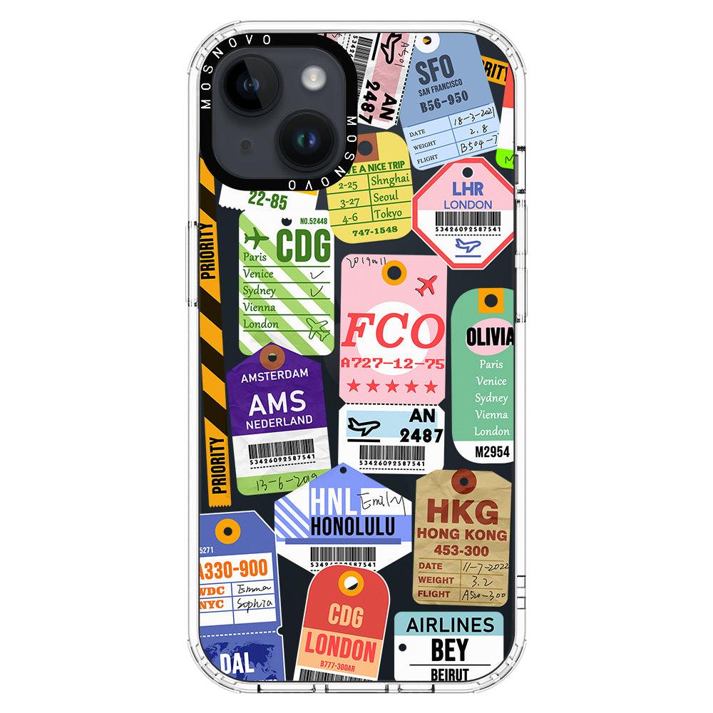 Ticket Label Phone Case iPhone 14 Case MOSNOVO
