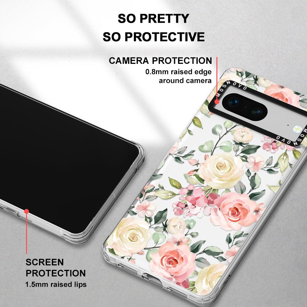 Watercolor Floral Phone Case - Google Pixel 7 Case - MOSNOVO