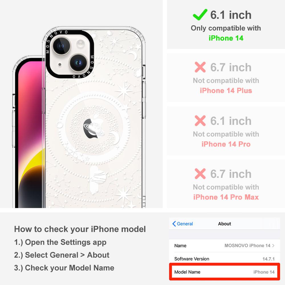 White Galaxy Phone Case - iPhone 14 Case - MOSNOVO