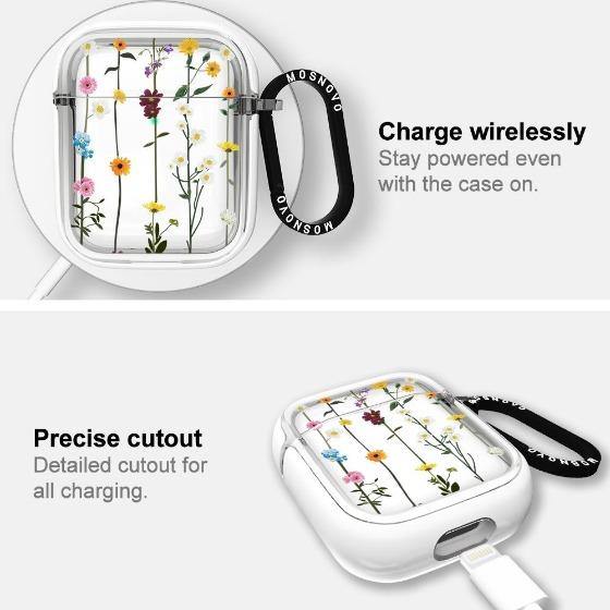 Wild Flowers Floral AirPods 1/2 Case - MOSNOVO