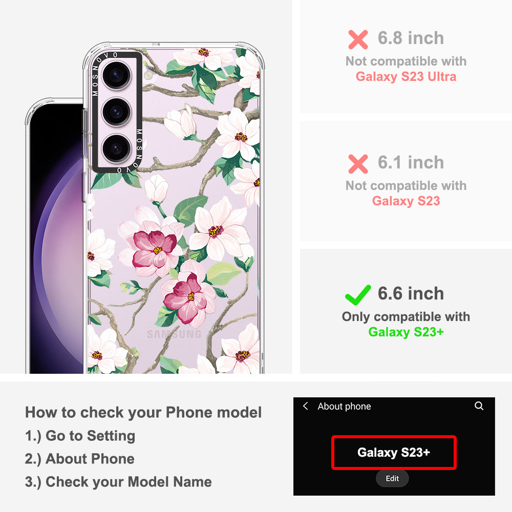 Magnolia Phone Case - Samsung Galaxy S23 Plus Case