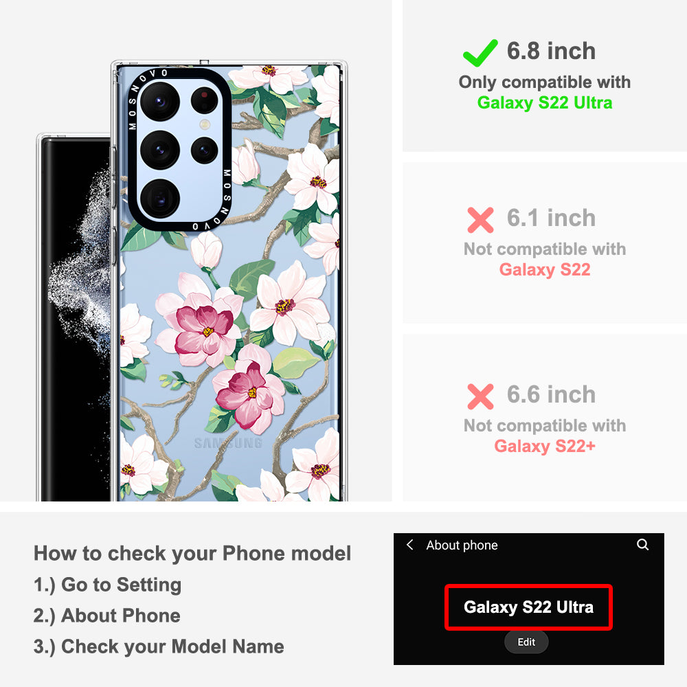 Magnolia Phone Case - Samsung Galaxy S22 Ultra Case
