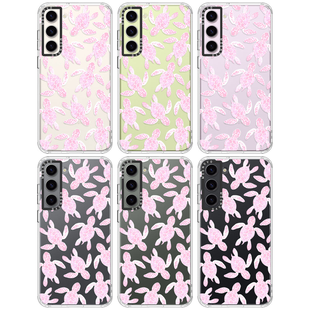 Pink Turtle Phone Case - Samsung Galaxy S23 Plus Case