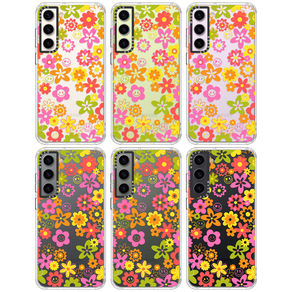 70's Groovy Floral Phone Case - Samsung Galaxy S23 Plus Case