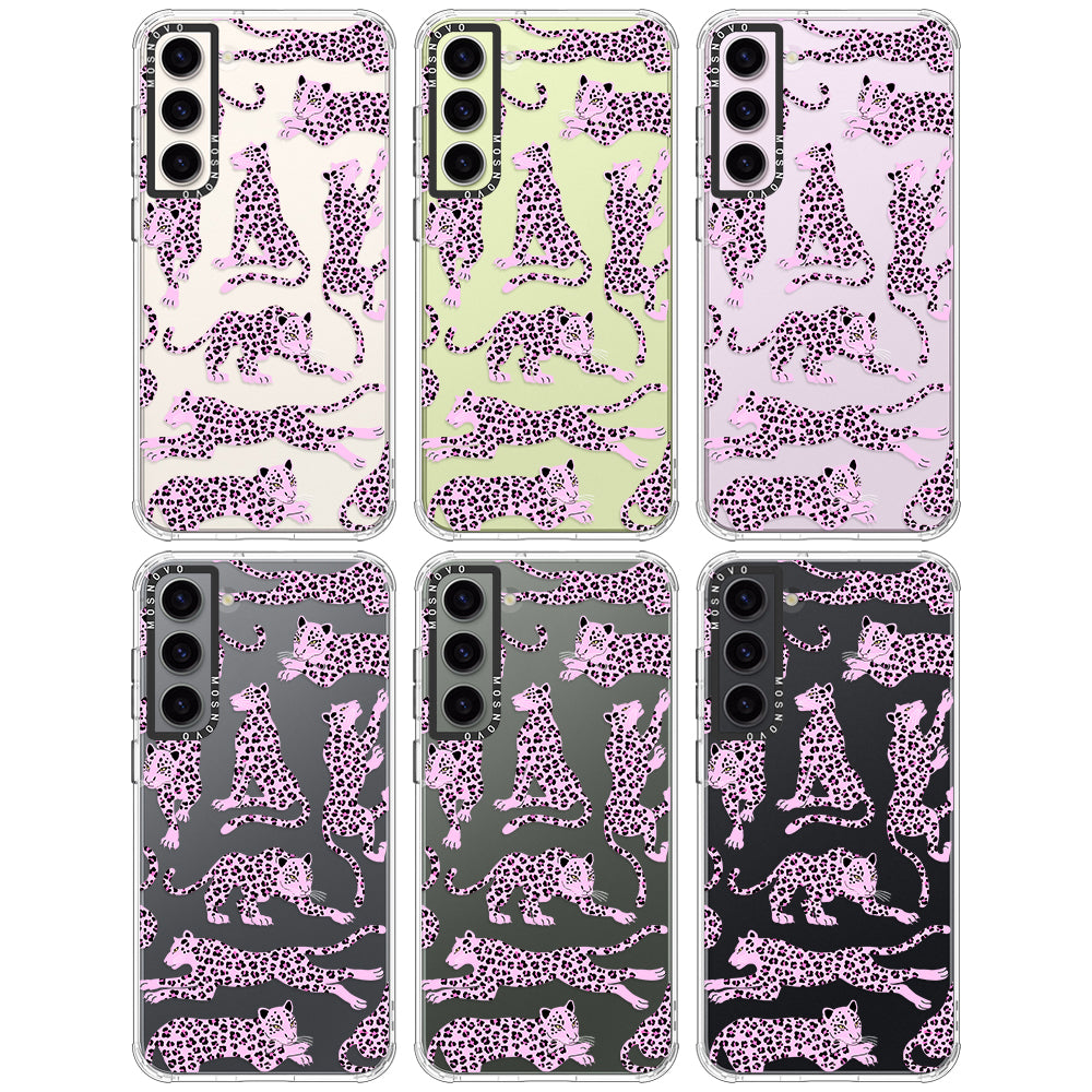 Pink Leopard Phone Case - Samsung Galaxy S23 Case