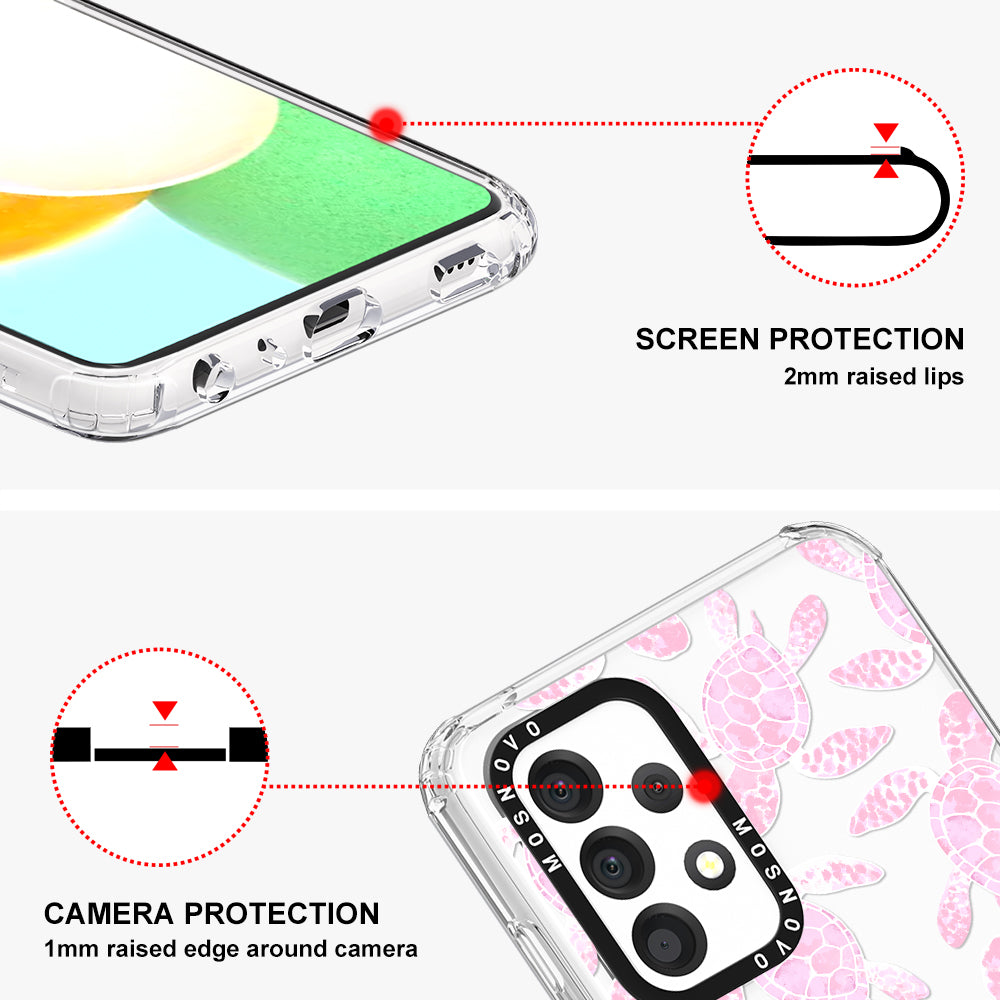 Pink Turtle Phone Case - Samsung Galaxy A52 & A52s Case