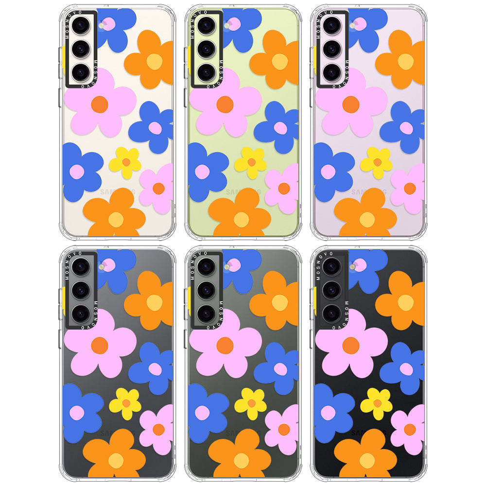 60's Groovy Flower Phone Case - Samsung Galaxy S23 Plus Case