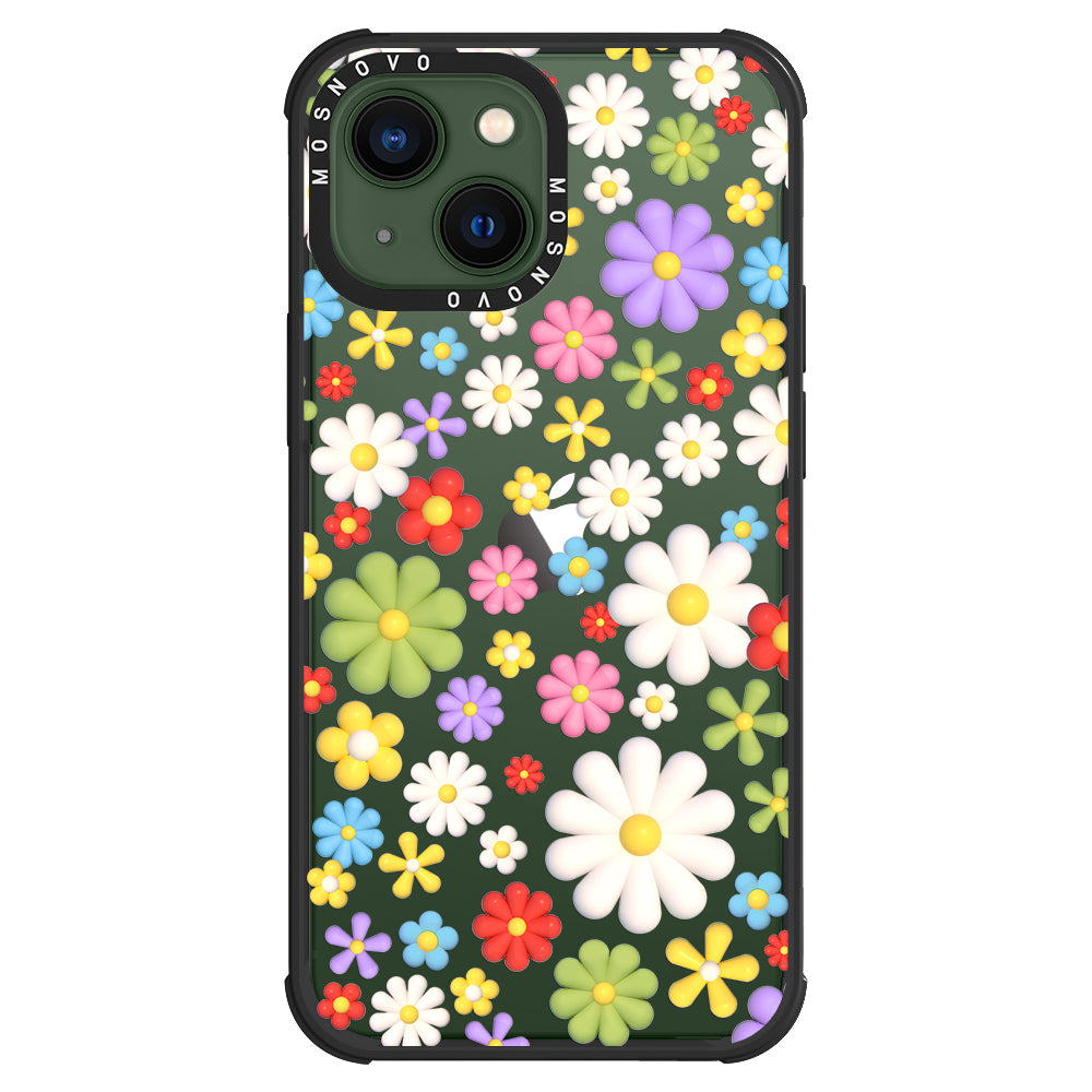 3D Flowers Phone Case - iPhone 13 Case - MOSNOVO