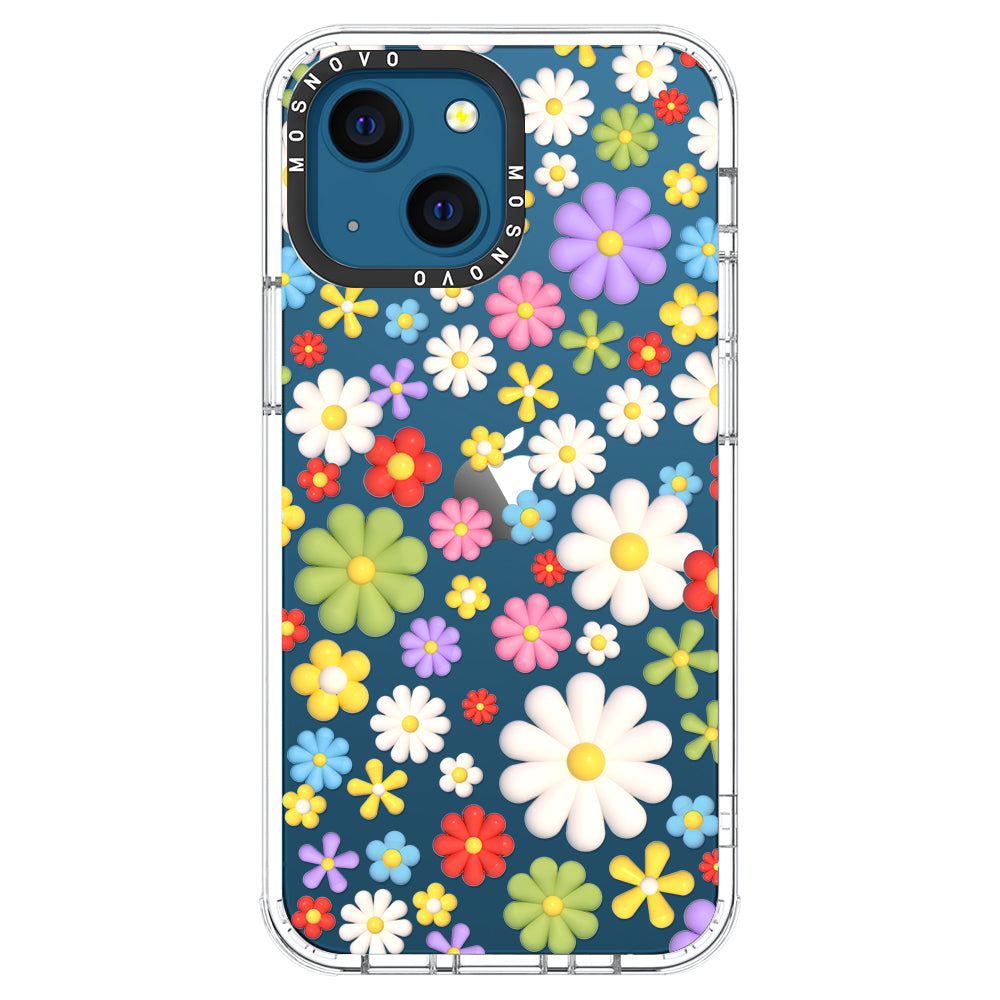 3D Flowers Phone Case - iPhone 13 Case - MOSNOVO