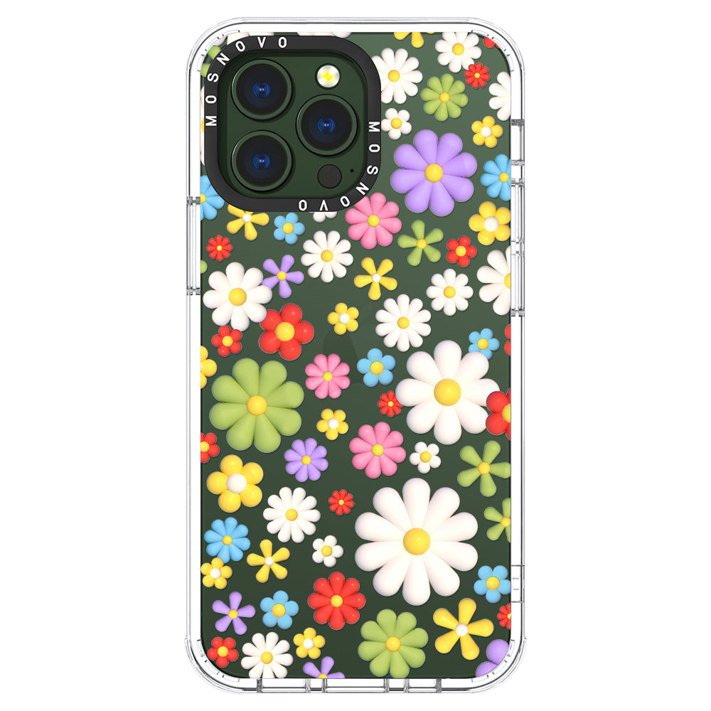 3D Flowers Phone Case - iPhone 13 Pro Case - MOSNOVO