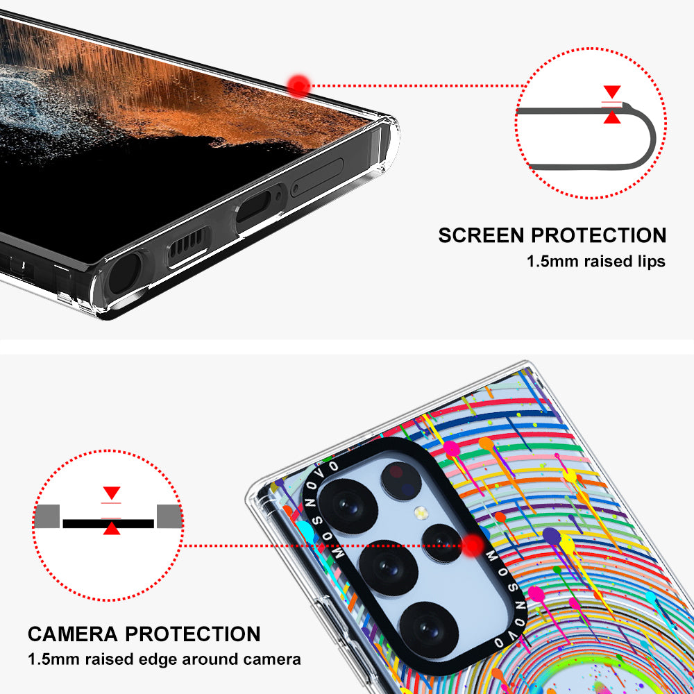 Dripping Smile Art Phone Case - Samsung Galaxy S22 Ultra Case