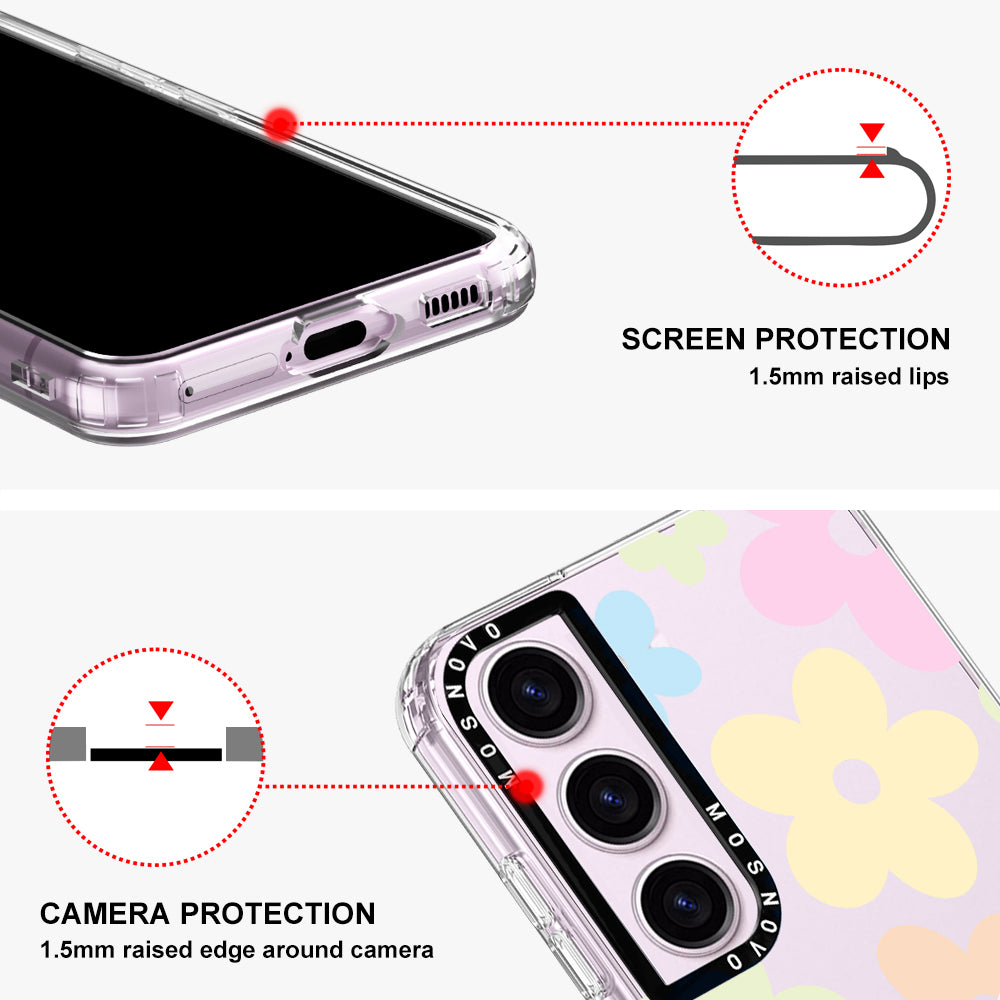 Pastel Flower Phone Case - Samsung Galaxy S23 Plus Case