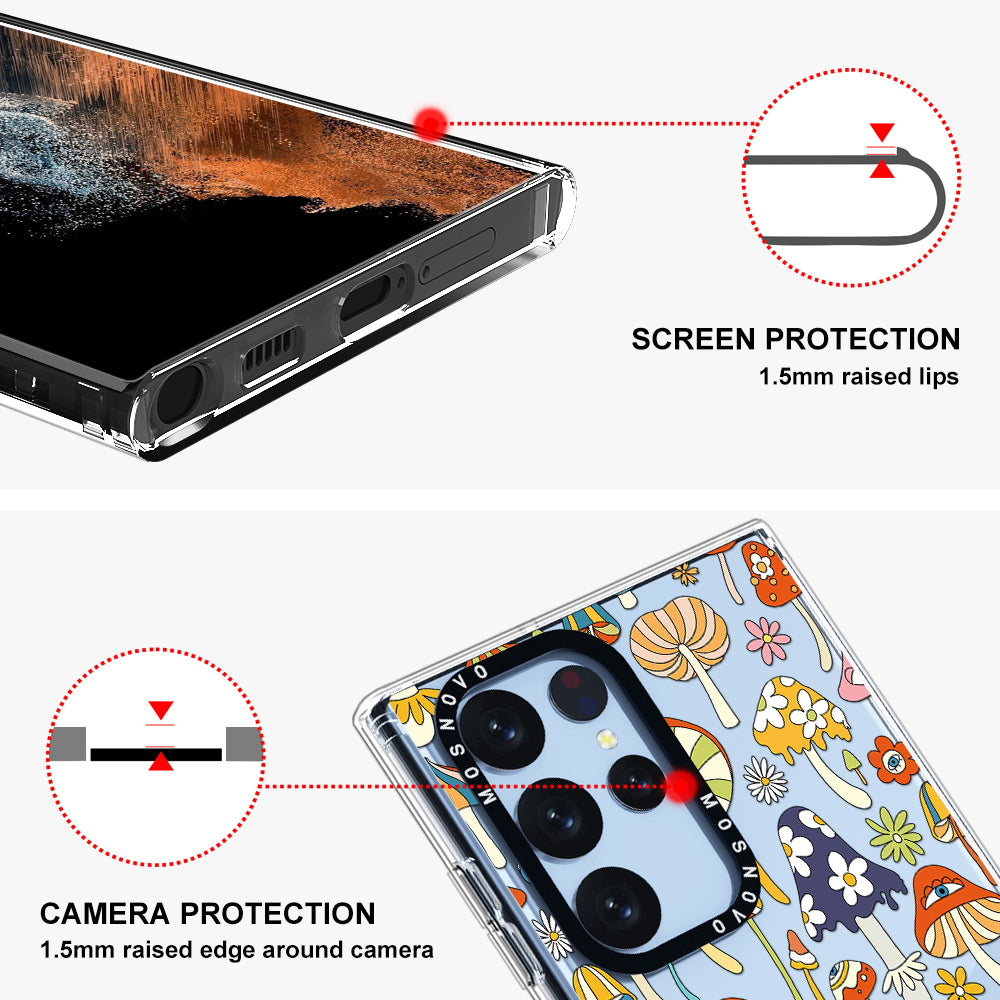Mushroom Art Phone Case - Samsung Galaxy S22 Ultra Case