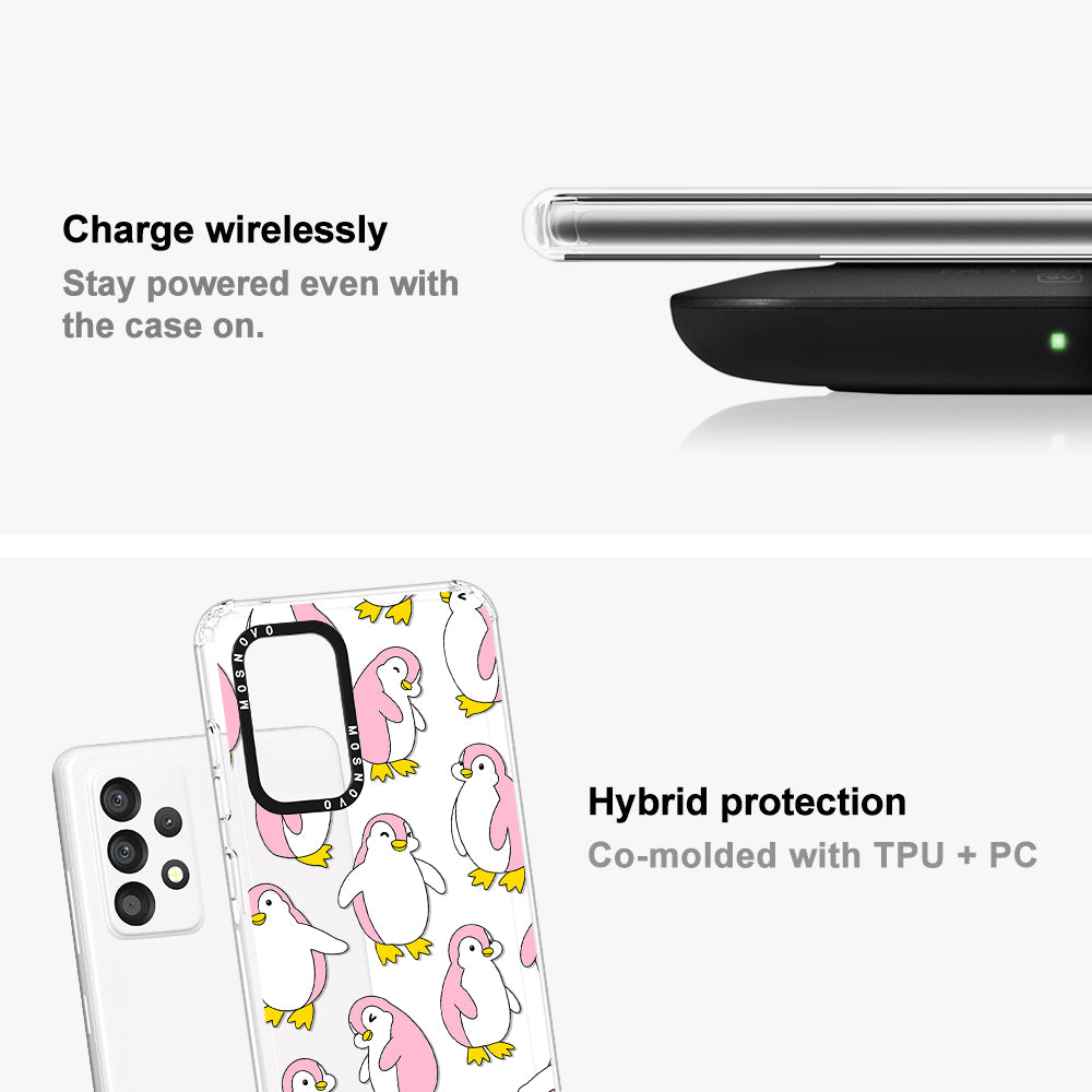 Pink Penguins Phone Case - Samsung Galaxy A52 & A52s Case