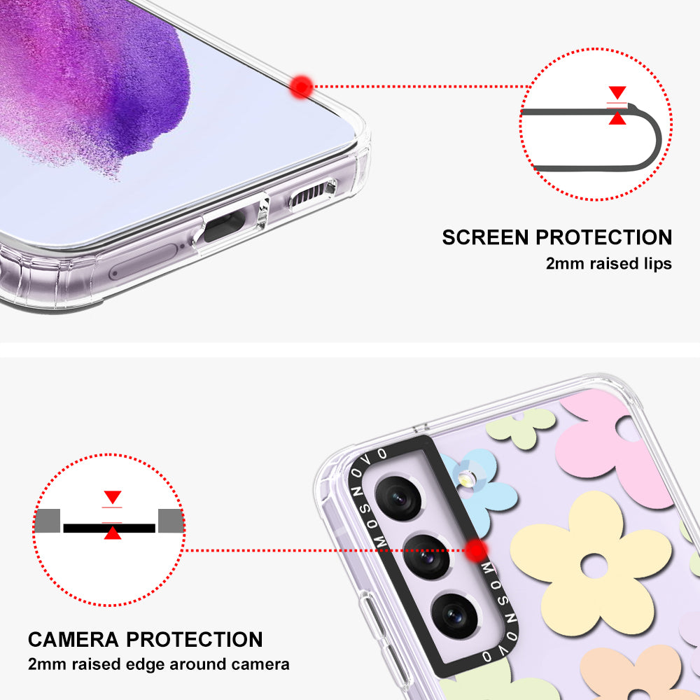 Pastel Flower Phone Case - Samsung Galaxy S21 FE Case