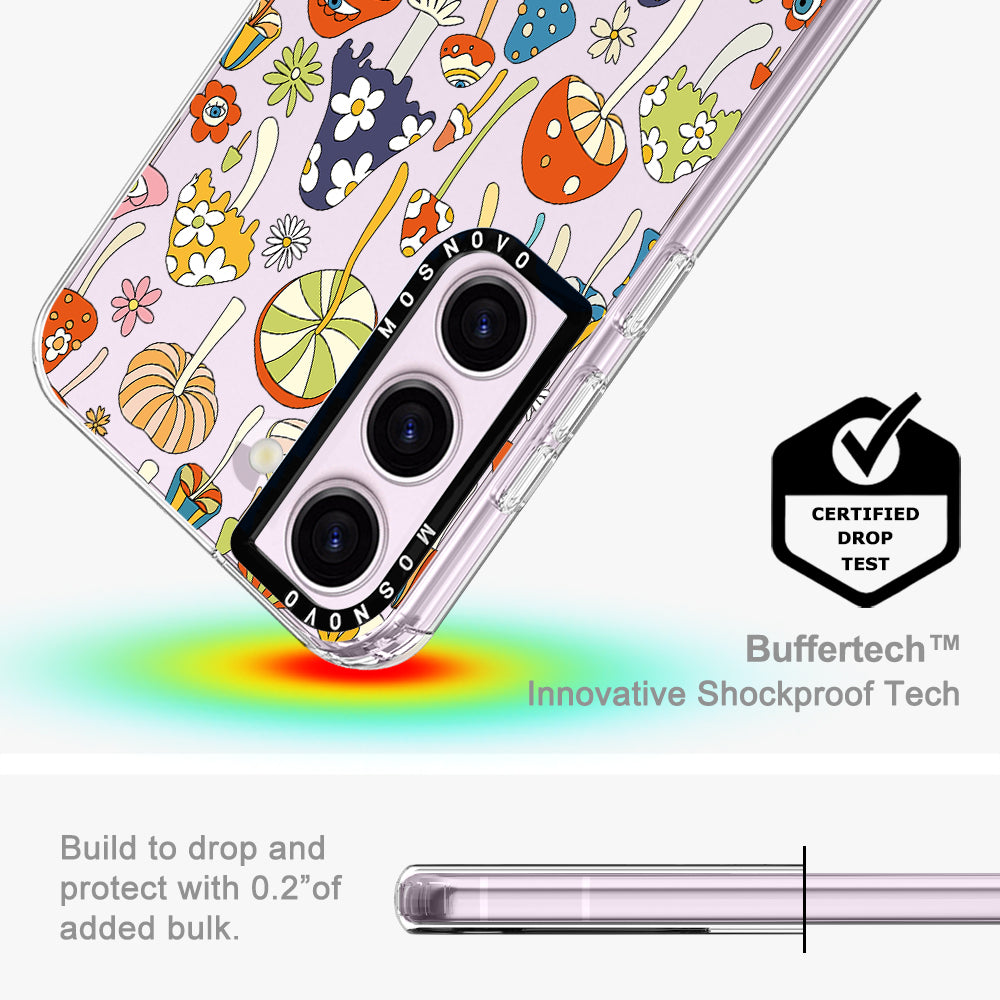 Mushroom Art Phone Case - Samsung Galaxy S23 Plus Case