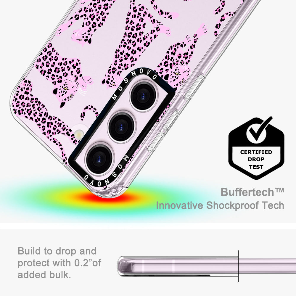 Pink Leopard Phone Case - Samsung Galaxy S23 Plus Case