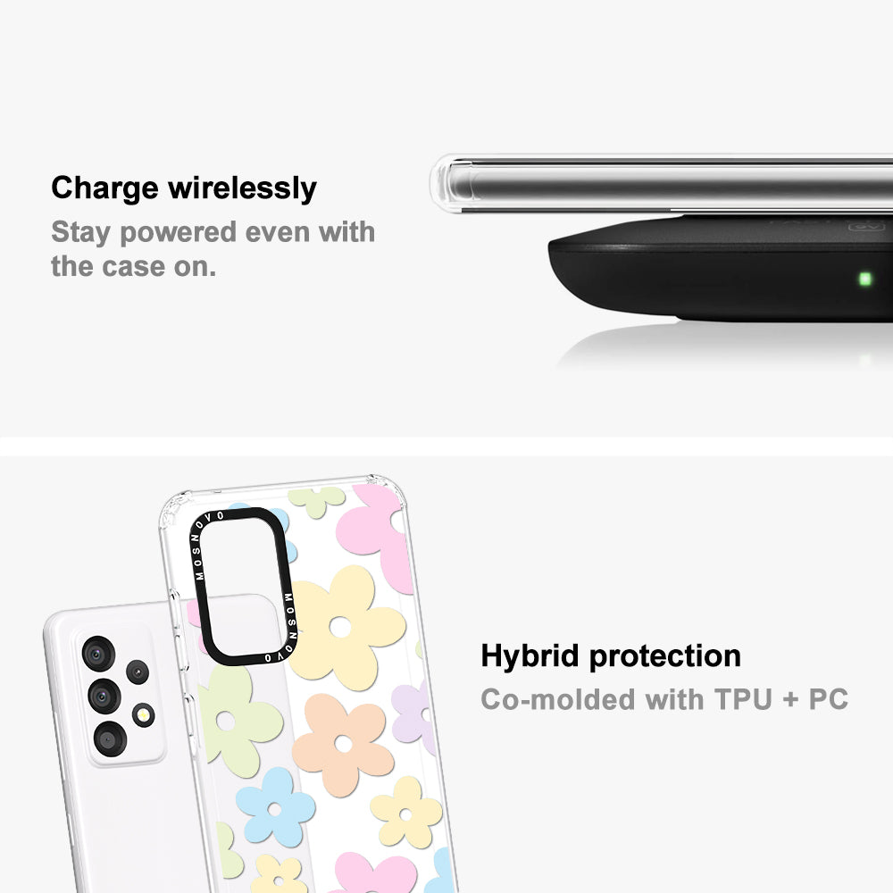Pastel Flower Phone Case - Samsung Galaxy A53 Case