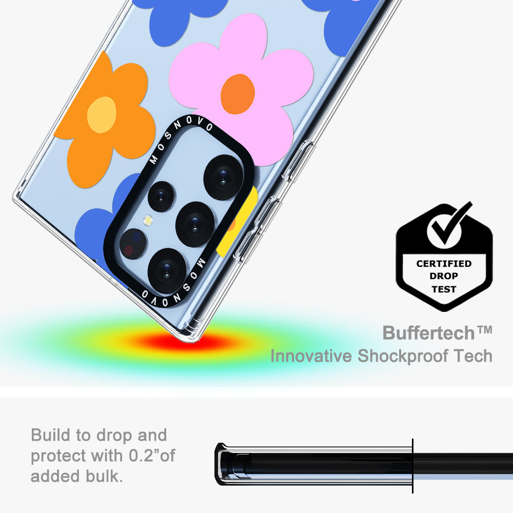 60's Groovy Flower Phone Case - Samsung Galaxy S22 Ultra Case