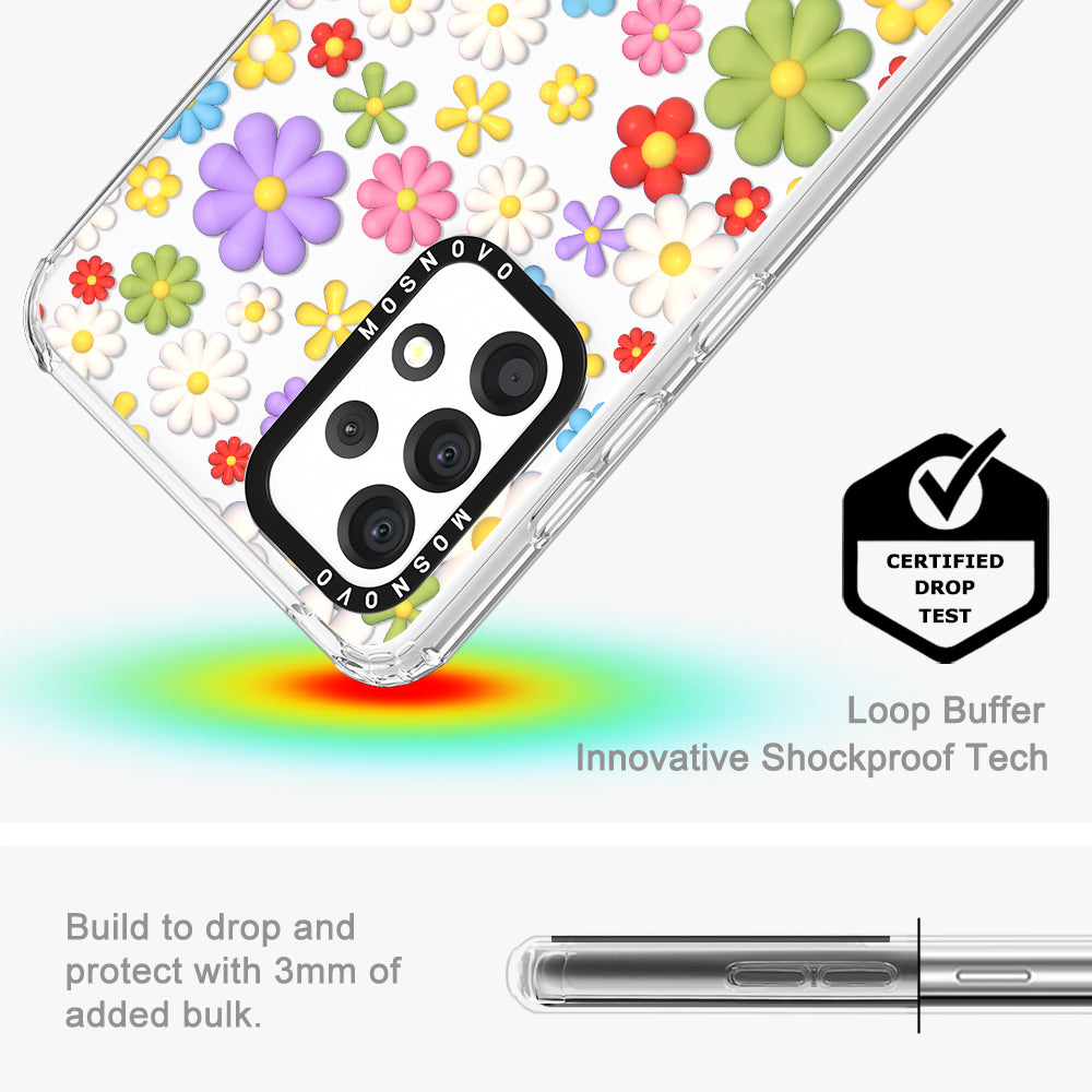 3D Flowers Phone Case - Samsung Galaxy A52 & A52s Case