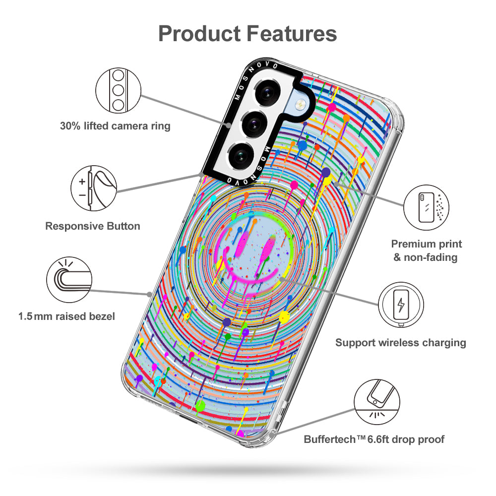Dripping Smile Art Phone Case - Samsung Galaxy S22 Case