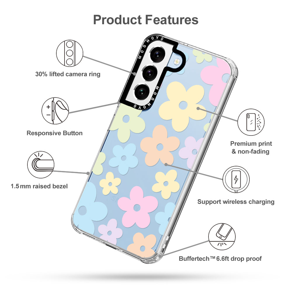 Pastel Flower Phone Case - Samsung Galaxy S22 Plus Case