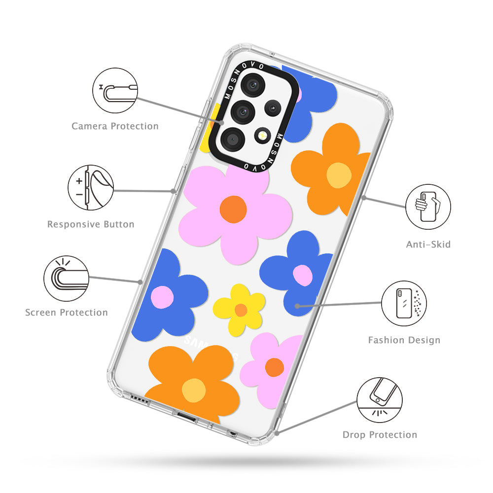 60's Groovy Flower Phone Case - Samsung Galaxy A52 & A52s Case