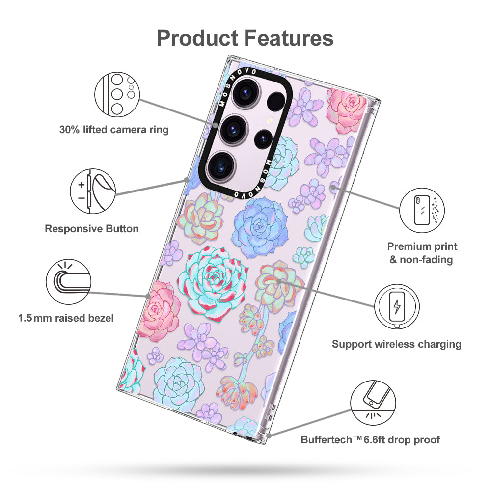 Succulents Phone Case - Samsung Galaxy S23 Ultra Case