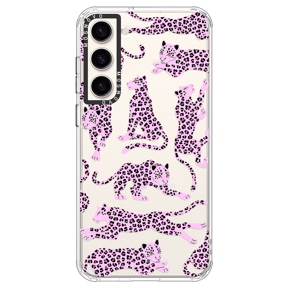 Pink Leopard Phone Case - Samsung Galaxy S23 Plus Case