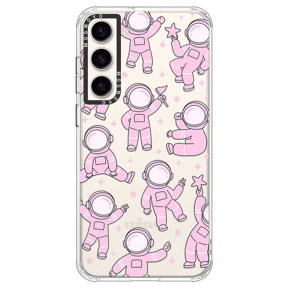 Pink Astronaut Phone Case - Samsung Galaxy S23 Case