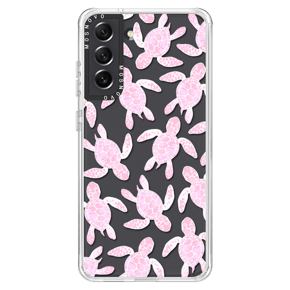 Pink Turtle Phone Case - Samsung Galaxy S21 FE Case