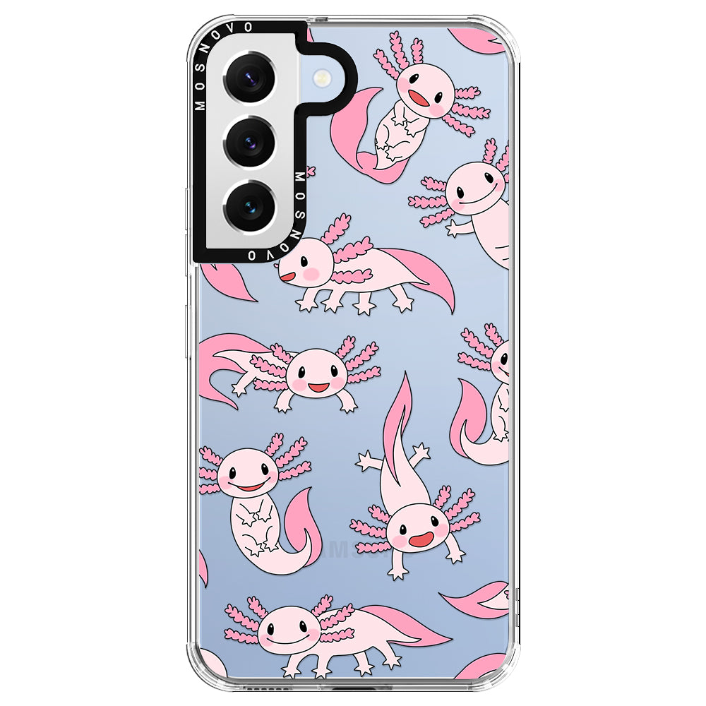 Pink Axolotl Phone Case - Samsung Galaxy S22 Plus Case