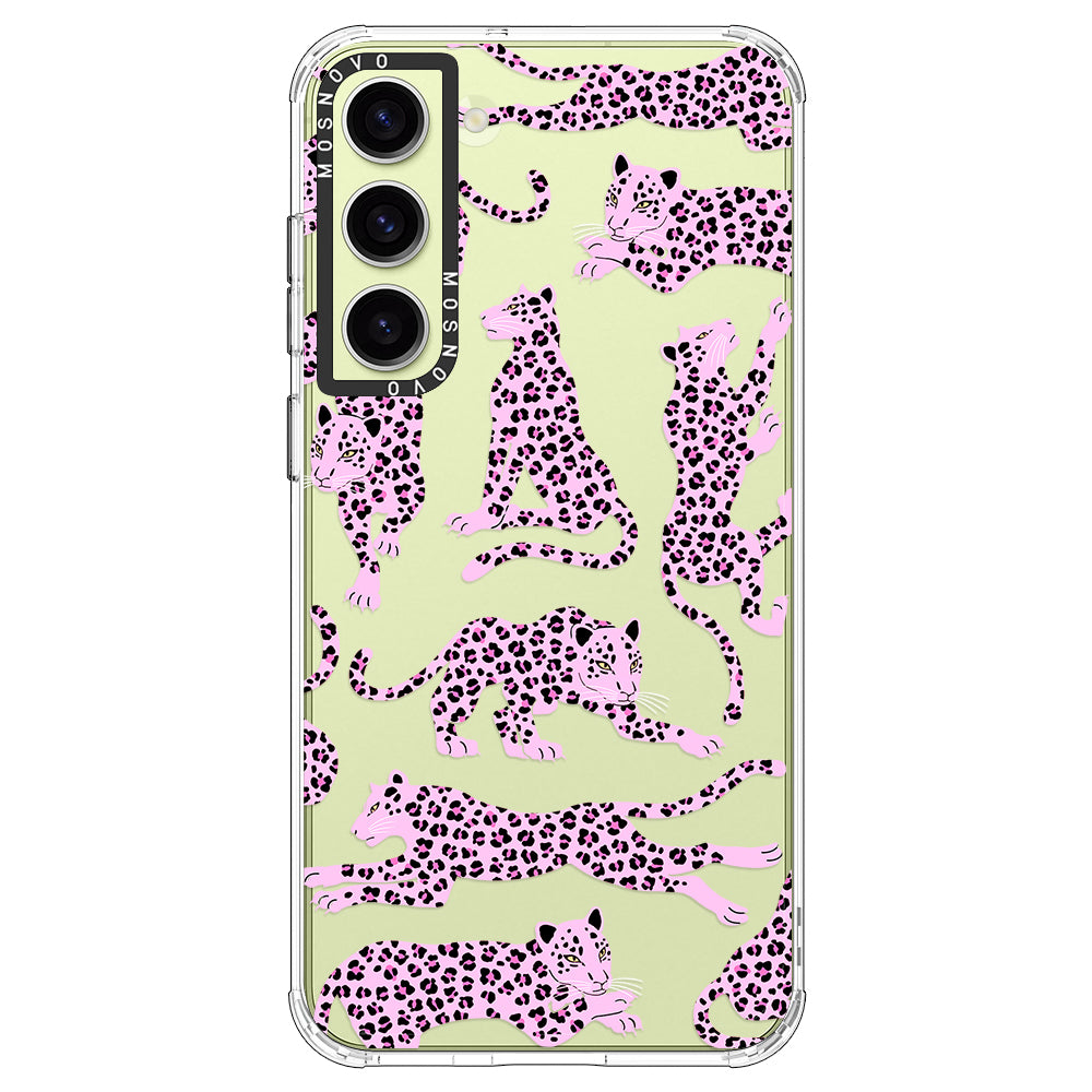 Pink Leopard Phone Case - Samsung Galaxy S23 Case