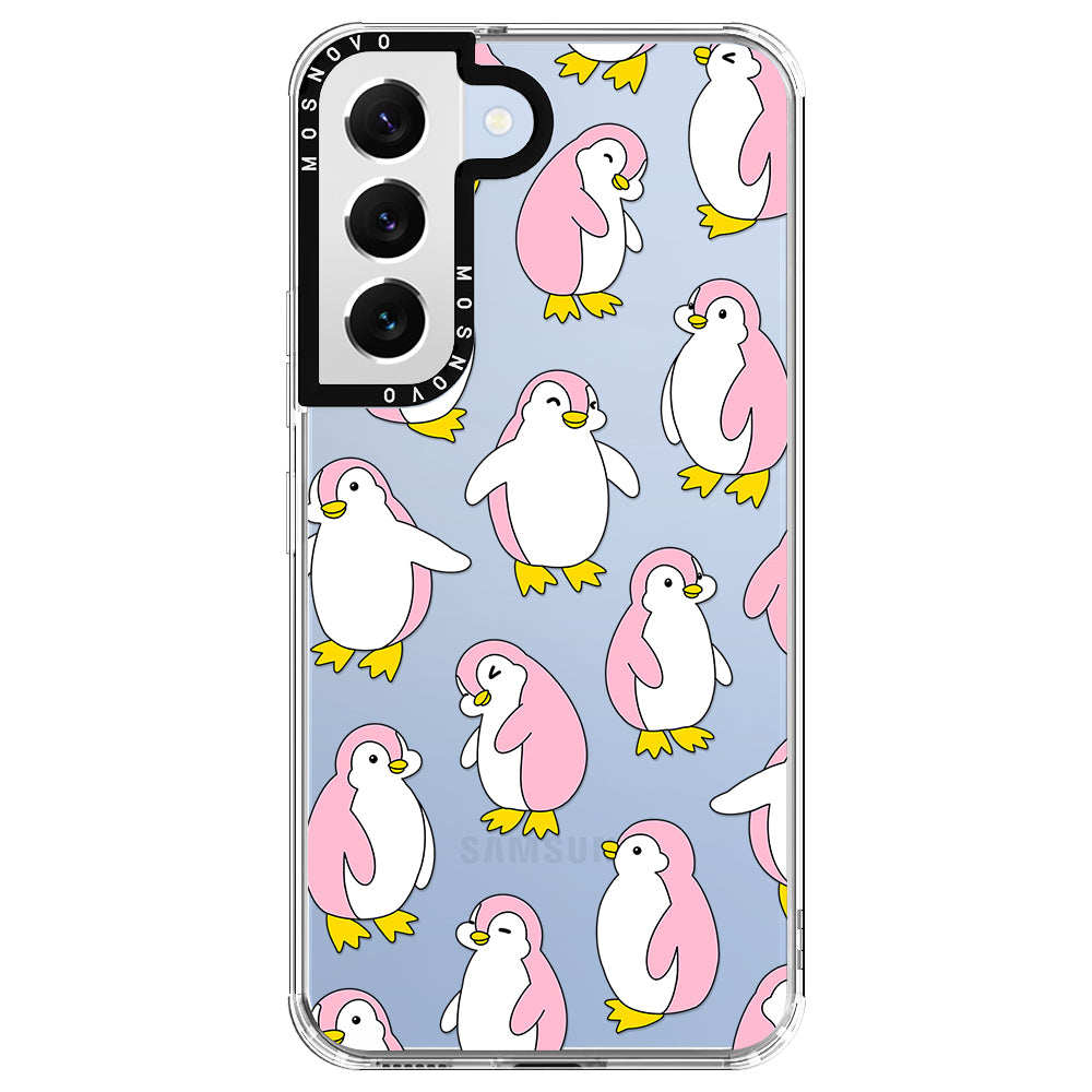 Pink Penguins Phone Case - Samsung Galaxy S22 Case