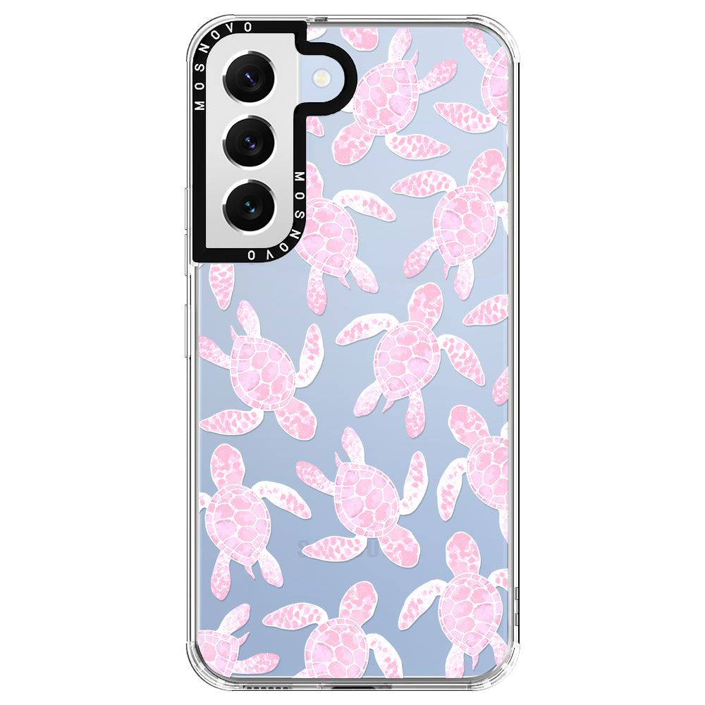 Pink Turtle Phone Case - Samsung Galaxy S22 Plus Case