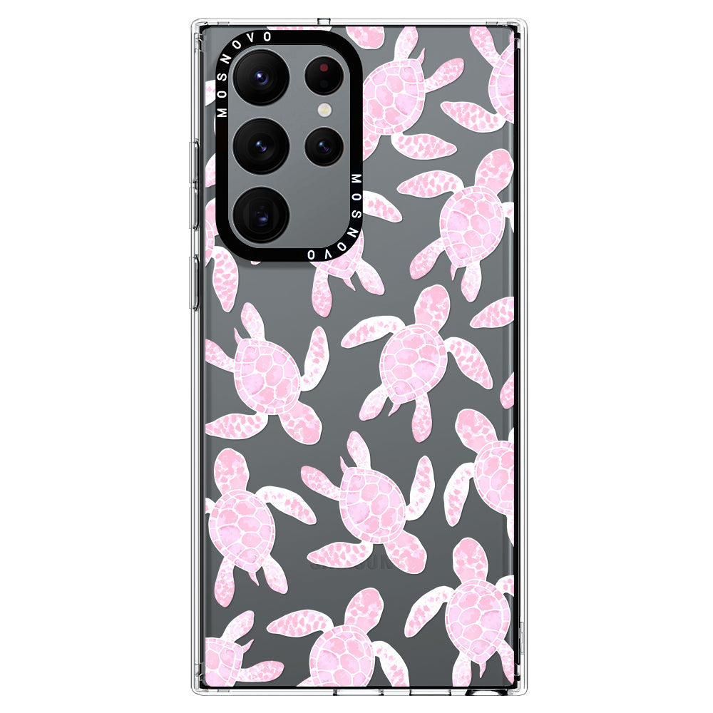 Pink Turtle Phone Case - Samsung Galaxy S22 Ultra Case