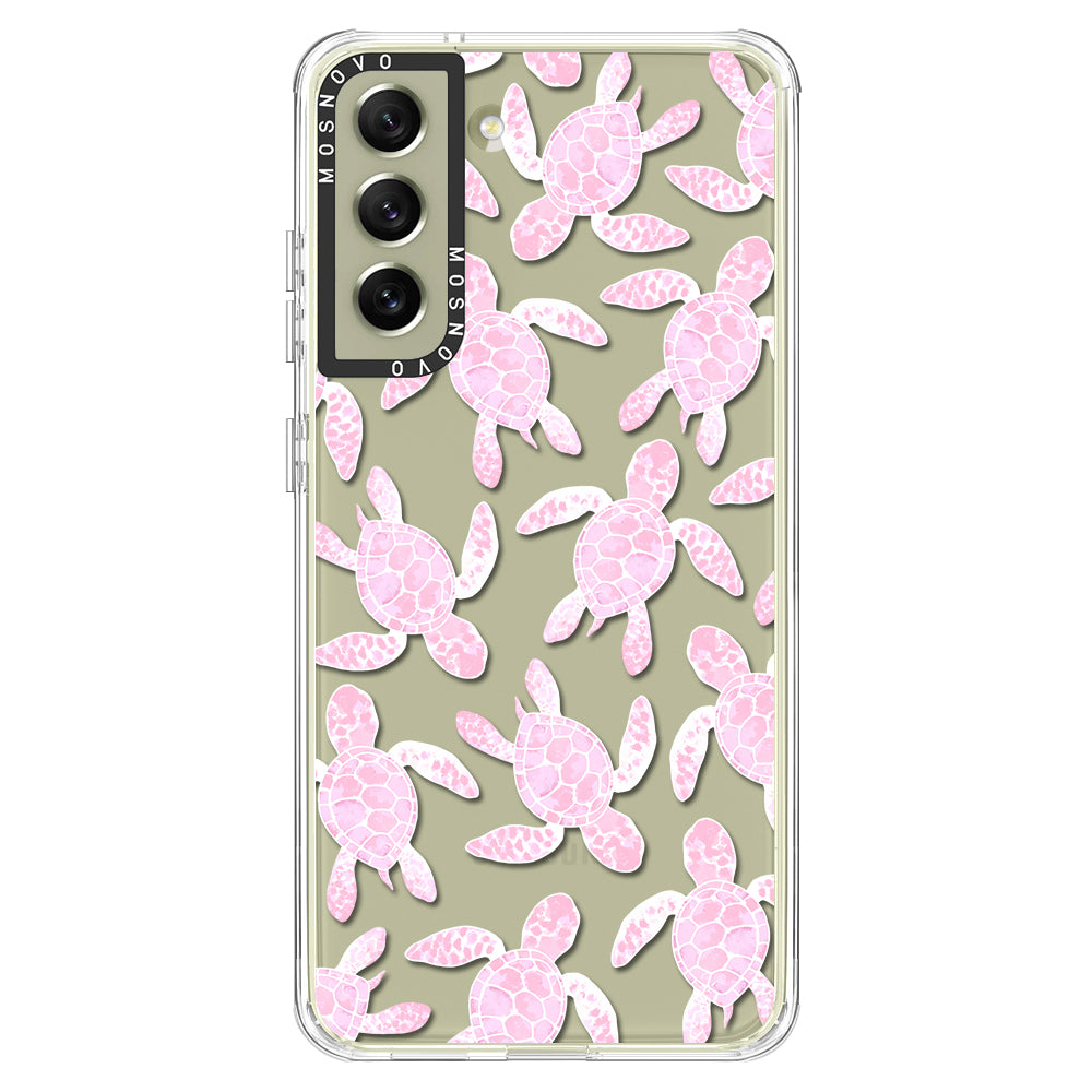 Pink Turtle Phone Case - Samsung Galaxy S21 FE Case