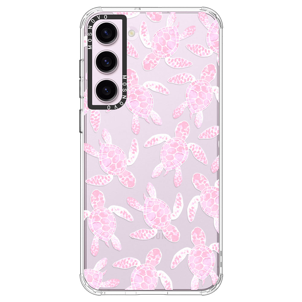 Pink Turtle Phone Case - Samsung Galaxy S23 Plus Case