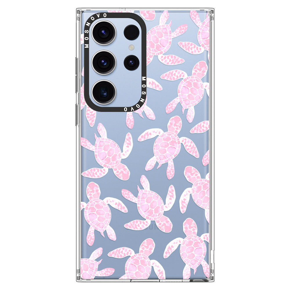 Pink Turtle Phone Case - Samsung Galaxy S23 Ultra Case