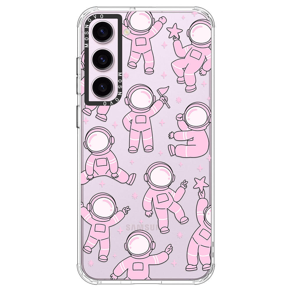 Pink Astronaut Phone Case - Samsung Galaxy S23 Case