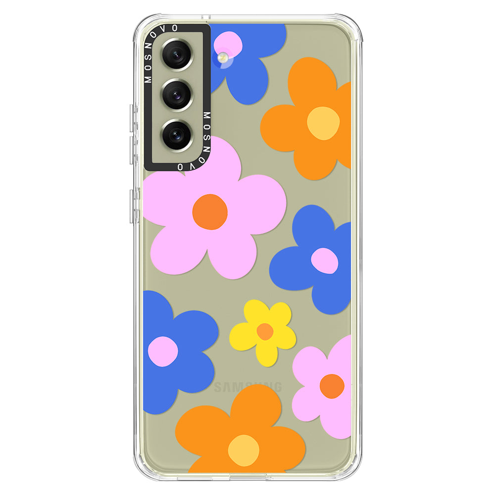 60's Groovy Flower Phone Case - Samsung Galaxy S21 FE Case