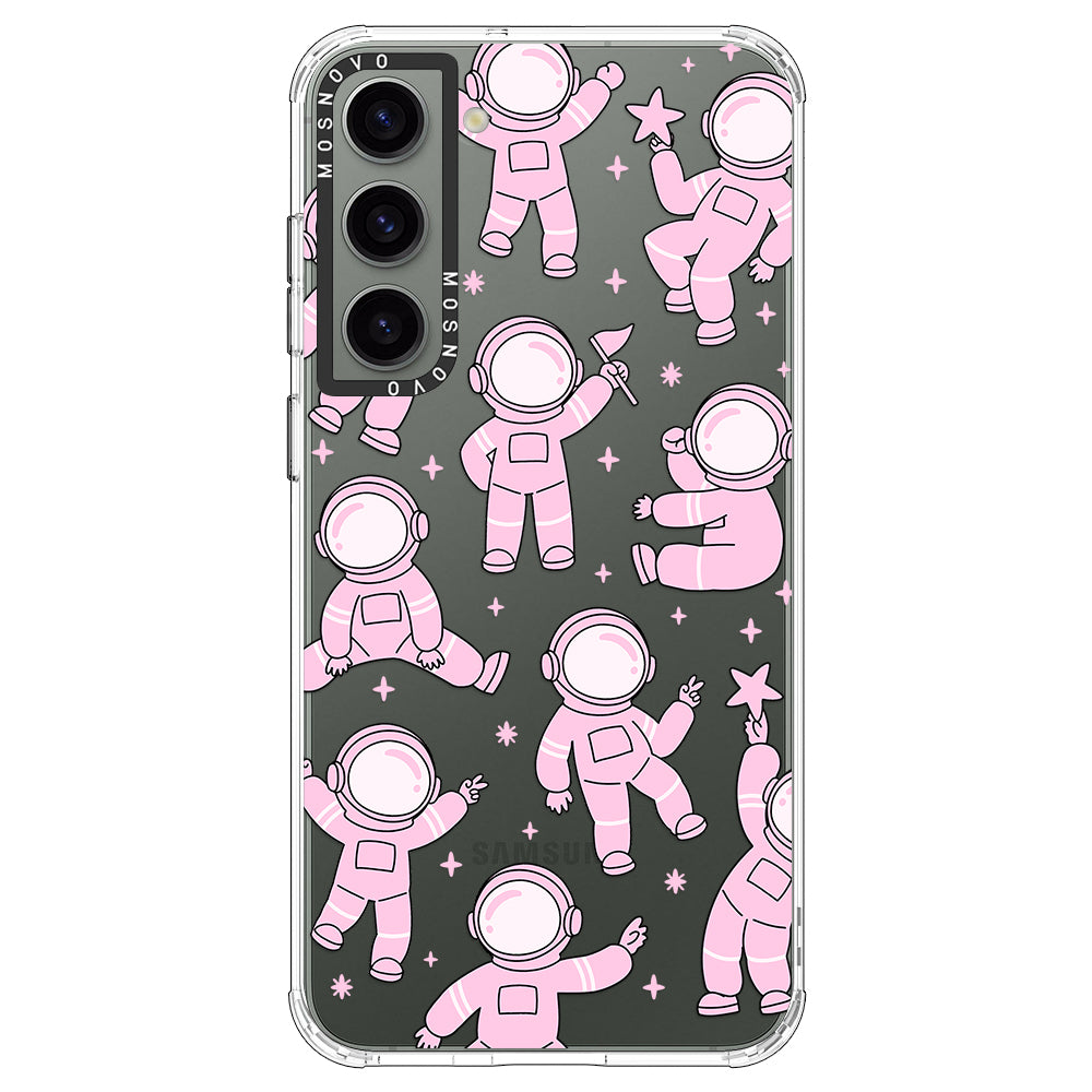 Pink Astronaut Phone Case - Samsung Galaxy S23 Plus Case