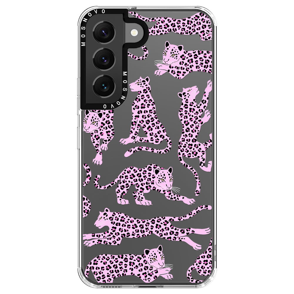 Pink Leopard Phone Case - Samsung Galaxy S22 Case