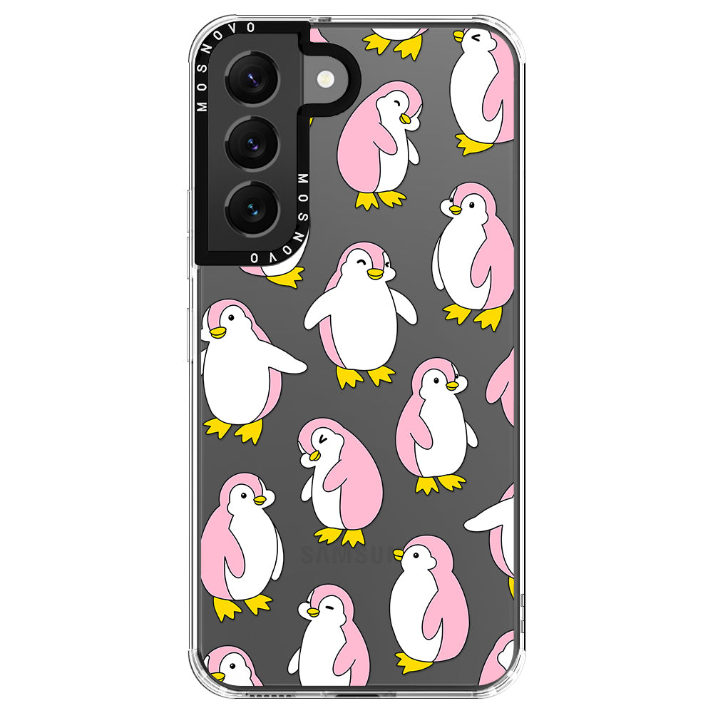 Pink Penguins Phone Case - Samsung Galaxy S22 Plus Case