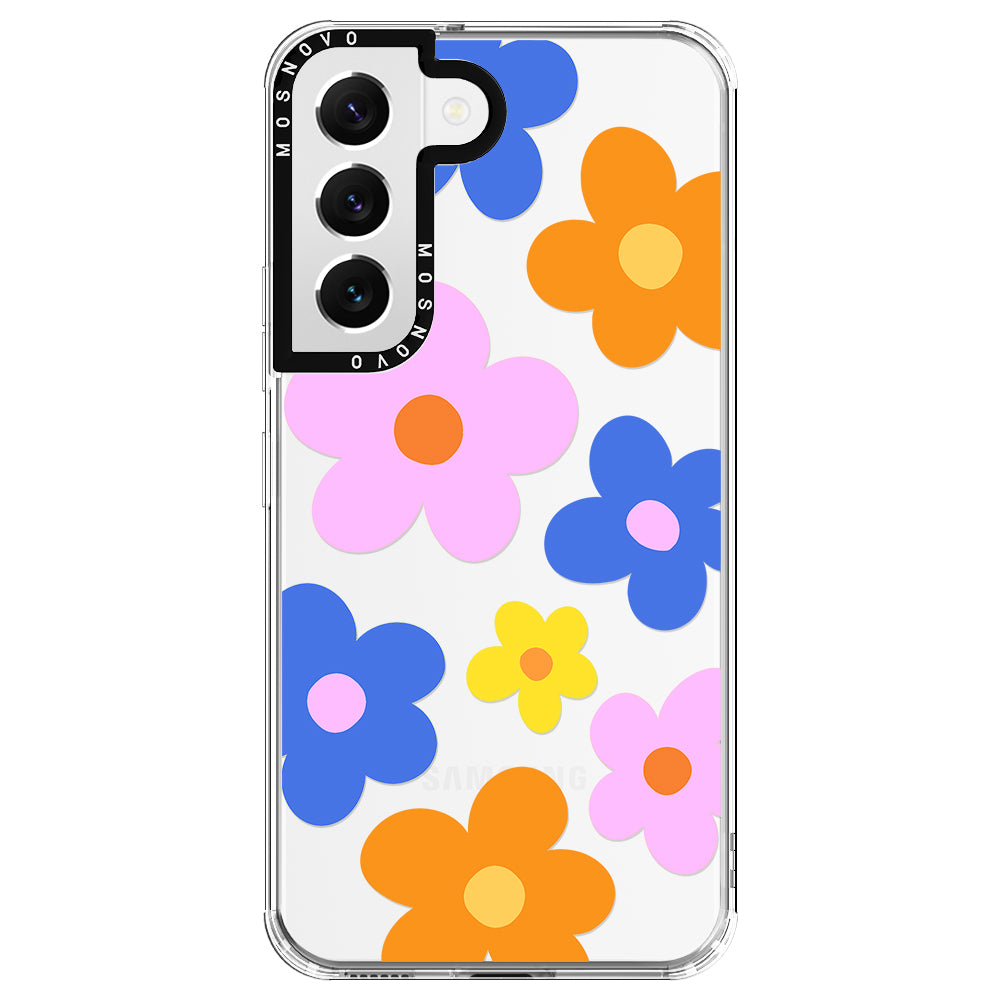 60's Groovy Flower Phone Case - Samsung Galaxy S22 Plus Case
